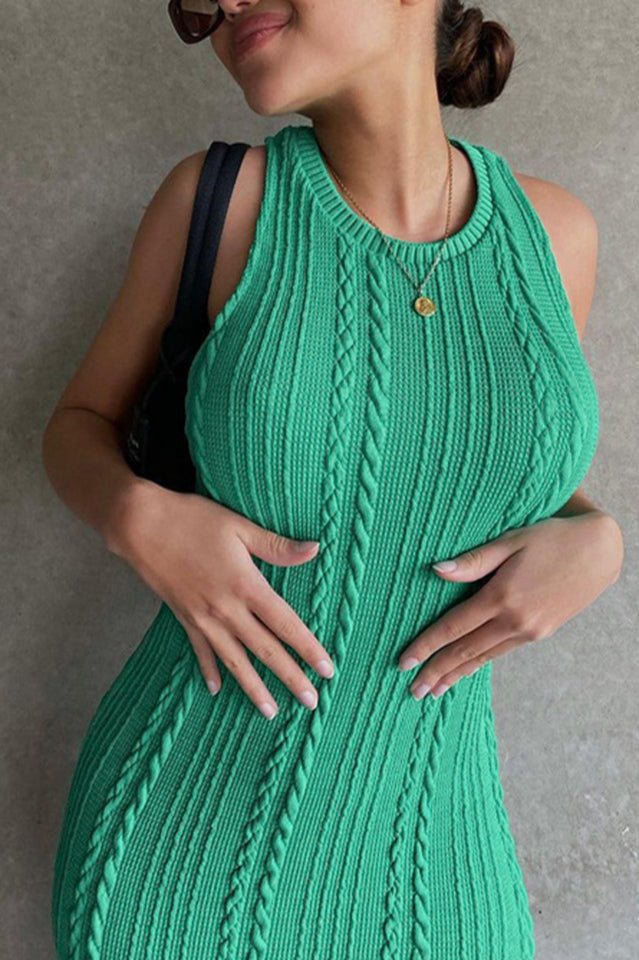 Cable Knit Dress - WEUXS