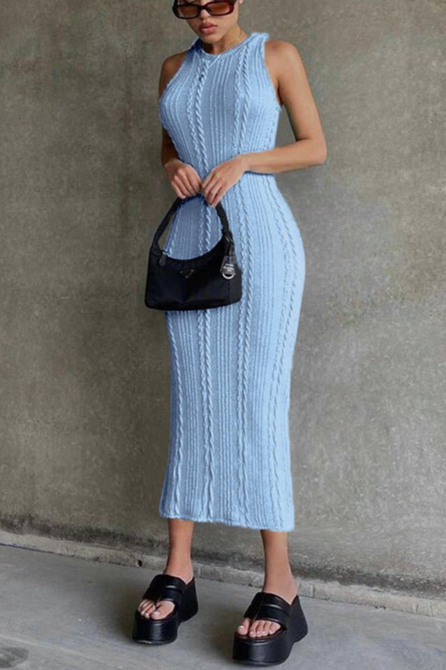 Cable Knit Dress - WEUXS