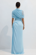 Catherine Asymmetrical Pleated Maxi Dress - WEUXS