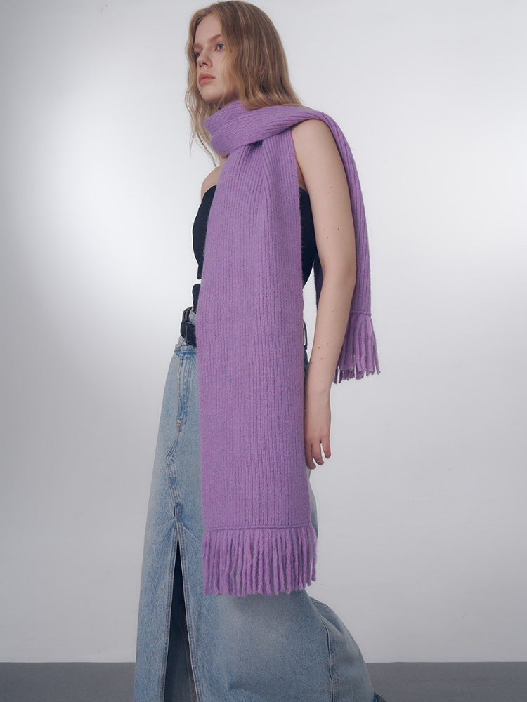 Soft Chunky Knit Oversized Scarf - View 10 | WEUXS