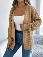 White pointelle knit cardigan - View 17 | WEUXS