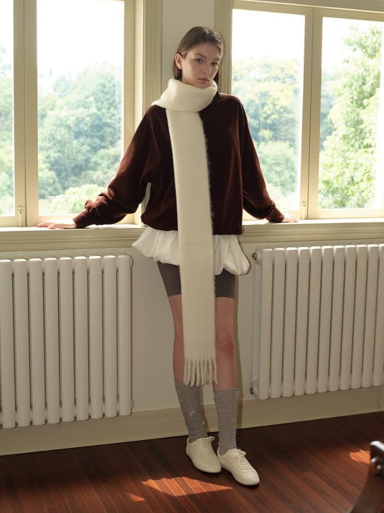 Alpaca Mohair Blend Scarf - Premium Warmth Secondary image