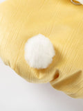 Yellow dog vest with bunny embroidery - View 7 | WEUXS