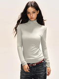 Fitted Mock Neck Thermal Top - View 7 | WEUXS
