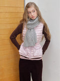 Classic Cable Knit Wool Blend Scarf Grey - WEUXS
