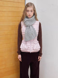 Classic Cable Knit Wool Blend Scarf Grey - WEUXS
