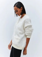 Faux Fur Button Cardigan - View 14 | WEUXS
