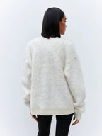 Cloud Soft Faux Mink Button Down Cardigan - View 15 | WEUXS