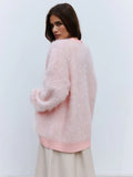 Faux Fur Button Cardigan - View 6 | WEUXS