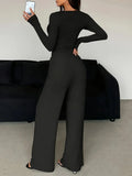 Henley Knit Lounge Set - View 10 | WEUXS