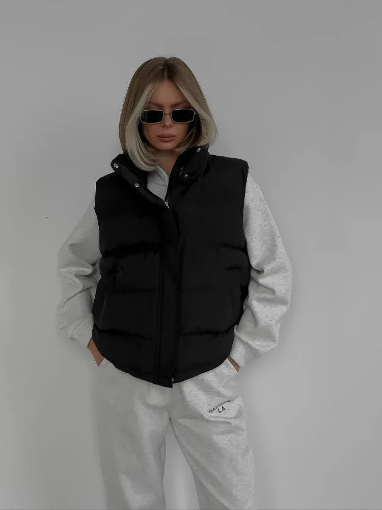 Hooded puffer vest - View 9 | WEUXS