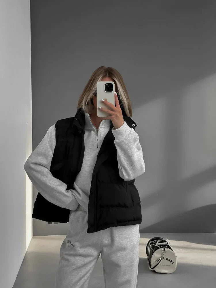Women's hooded puffer vest - View 11 | WEUXS