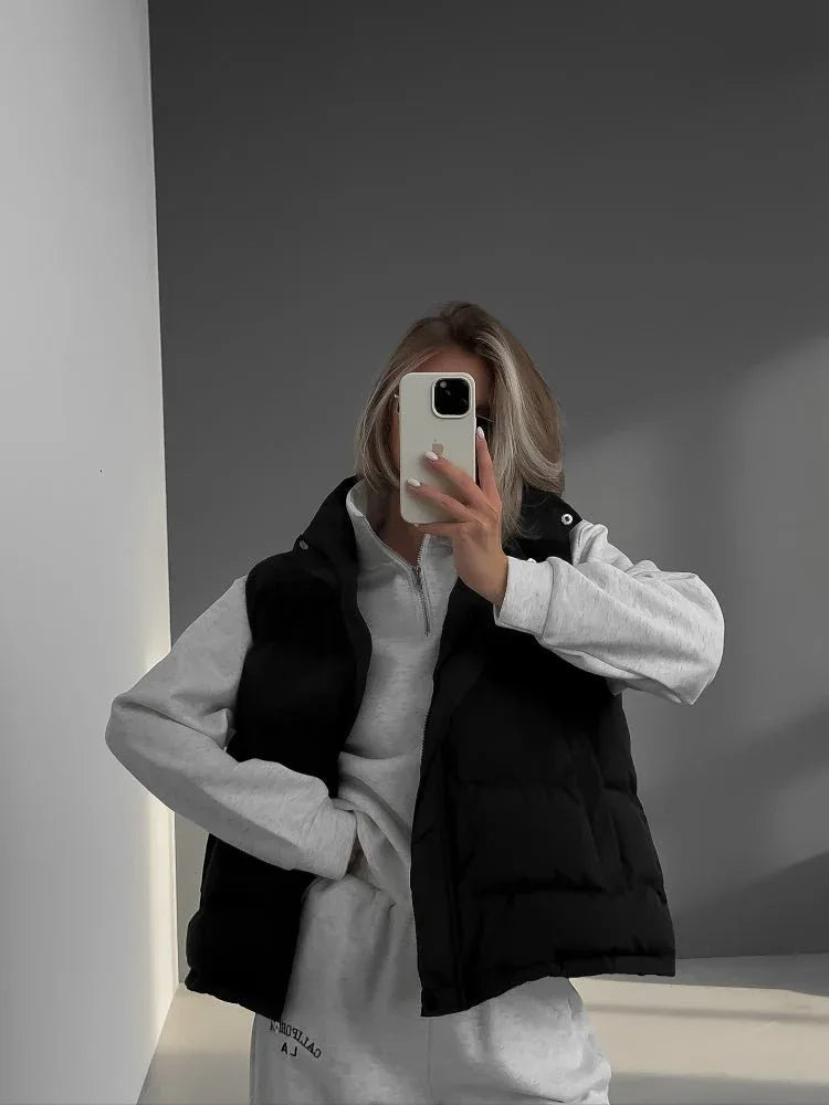 Hooded puffer vest - View 10 | WEUXS