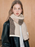 Color Block Wool Blend Scarf - View 6 | WEUXS