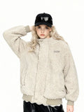 Oversized Sherpa Fleece Jacket - View 6 | WEUXS