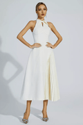 Cynthia Cream Midi Dress - WEUXS