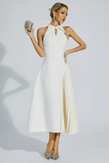 Cynthia Cream Midi Dress - WEUXS