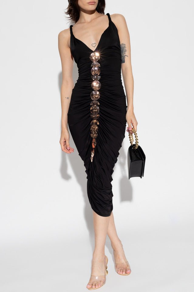 Cynthia Metallic Sequin - Embellished Dress - WEUXS