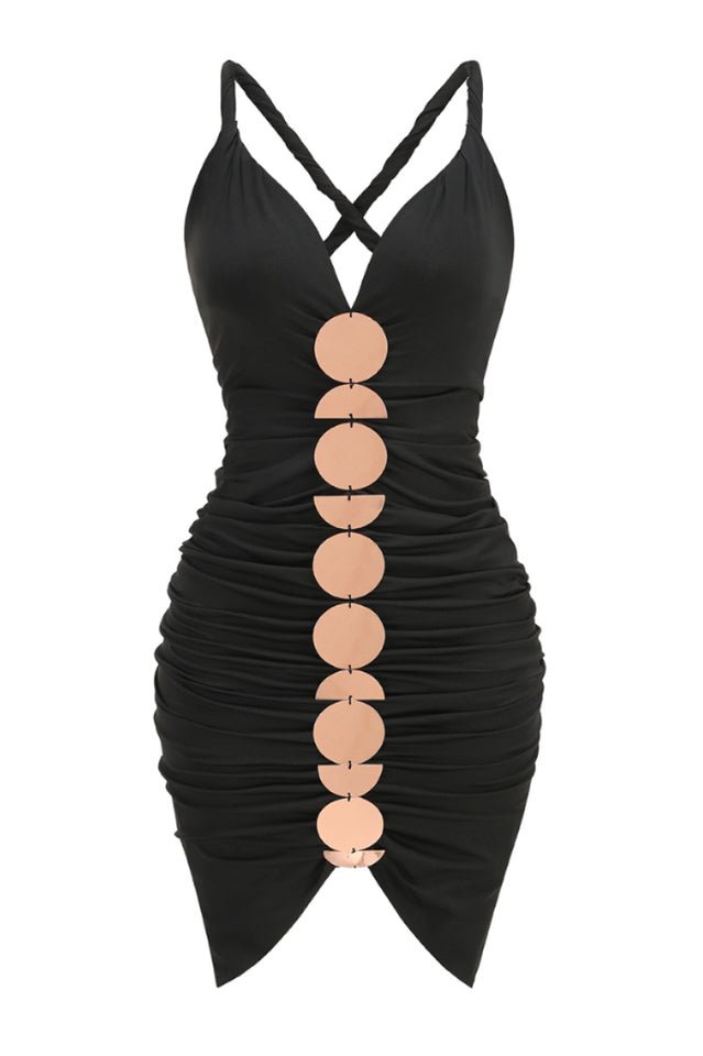 Cynthia Metallic Sequin - Embellished Dress - WEUXS