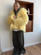 Shaggy Faux Fur Coat - View 8 | WEUXS