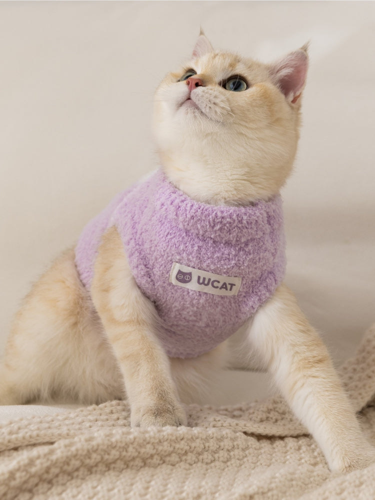 Soft plush cat sweater vest - View 8 | WEUXS