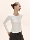 Classic Long Sleeve Crew Neck Tee - View 6 | WEUXS