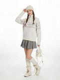 Fair Isle Half Zip Knit Sweater - View 6 | WEUXS