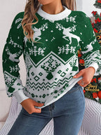Classic Fair Isle Knit Holiday Sweater - View 9 | WEUXS