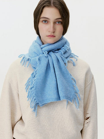Soft Cloud Knit Scarf - Baby Blue