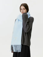 Wool Blend Pearl Bow Scarf - WEUXS