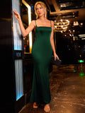 Maxi Satin Cami Dress - View 6 | WEUXS