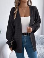 White pointelle knit cardigan - View 12 | WEUXS