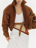 Hazel Vintage Corduroy Bomber Jacket - View 7 | WEUXS