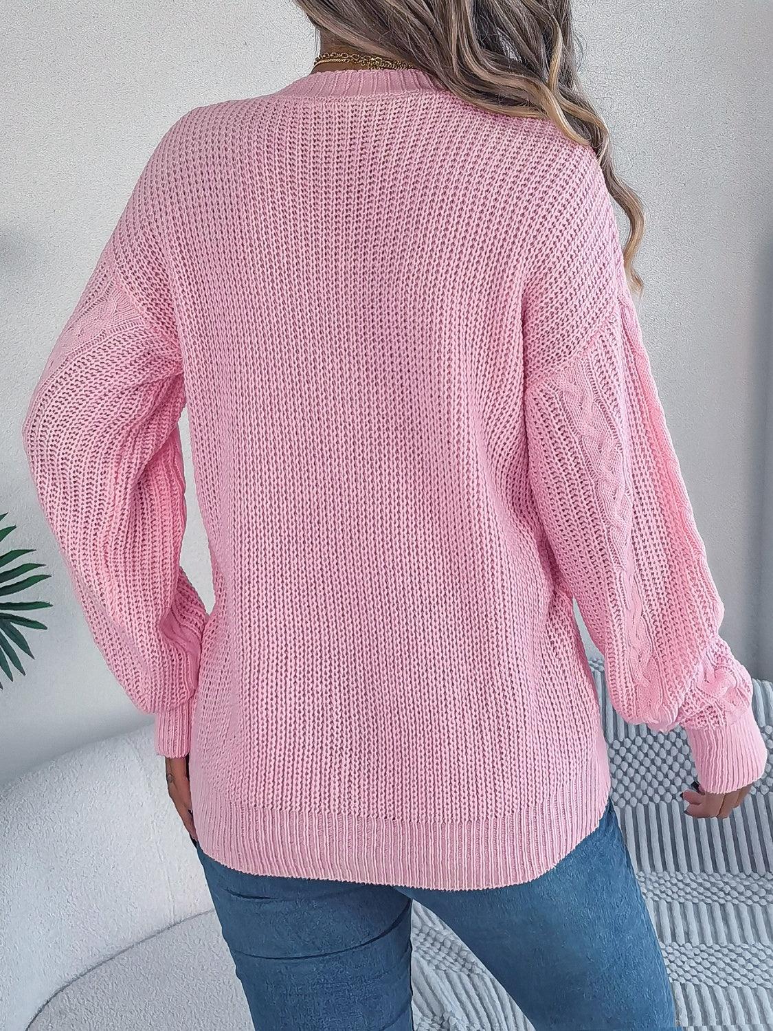 Cable Knit Button Front Cardigan Secondary image