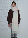 Gradient Wool Blend Scarf - View 6 | WEUXS