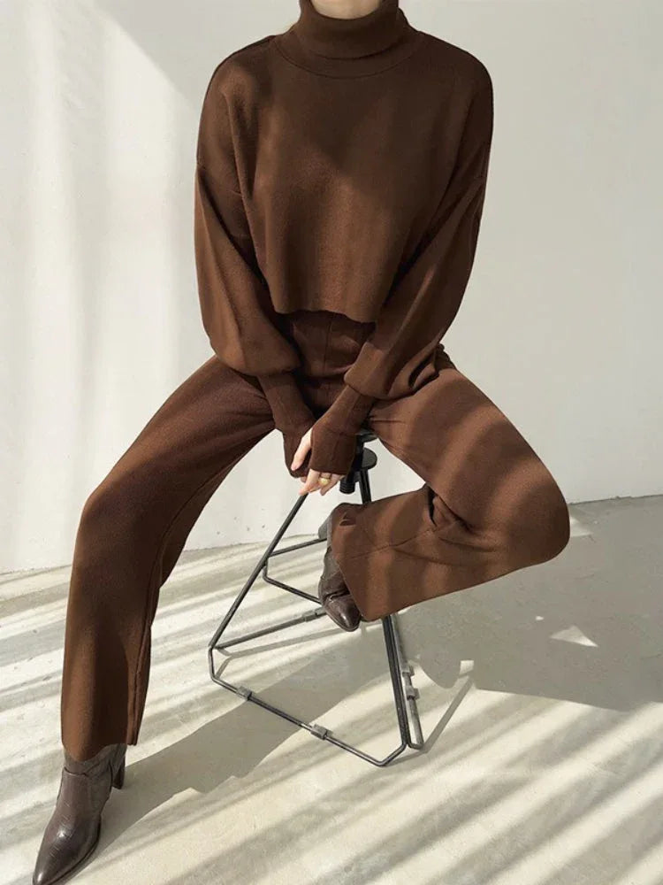 Ribbed knit loungewear set - View 8 | WEUXS