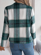Plaid cropped jacket - View 20 | WEUXS