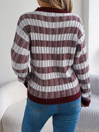 Vintage Lantern Sleeve Knit Sweater - View 14 | WEUXS