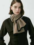 Contrast trim knit scarf - View 9 | WEUXS
