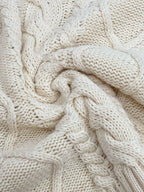 Chunky Cable Knit Sweater - View 6 | WEUXS