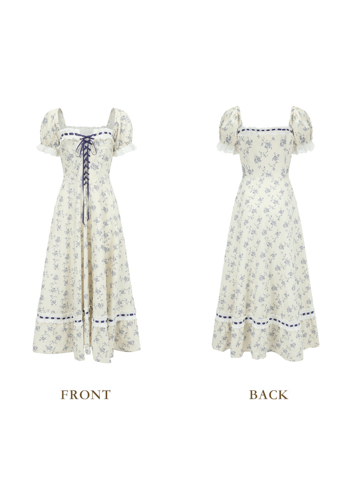 Sandpaper Vine Corset Midi Dress - View 2 | WEUXS
