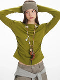 Slim Fit Long Sleeve Crewneck Tee - View 6 | WEUXS