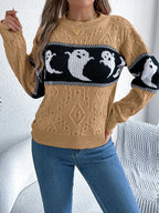 Ghost Cable Knit Sweater - View 13 | WEUXS