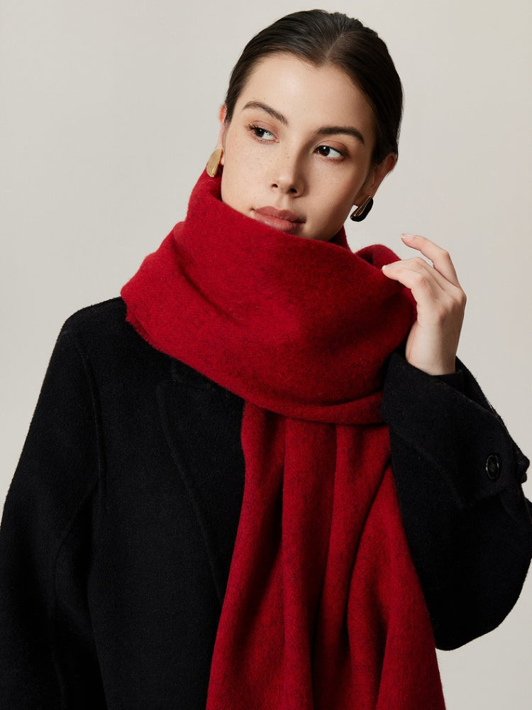 100% Lambswool Double-Sided Oversized Scarf