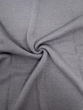 Grey Contrast Cable Sleeve Knit Sweater - View 6 | WEUXS