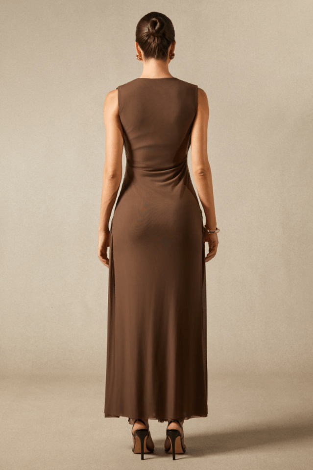 Edna Sleeveless Braided Maxi Dress - WEUXS