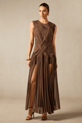 Edna Sleeveless Braided Maxi Dress - WEUXS
