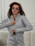 Elevated Double-Zip Knit Set - WEUXS