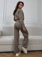 Elevated Double-Zip Knit Set - WEUXS