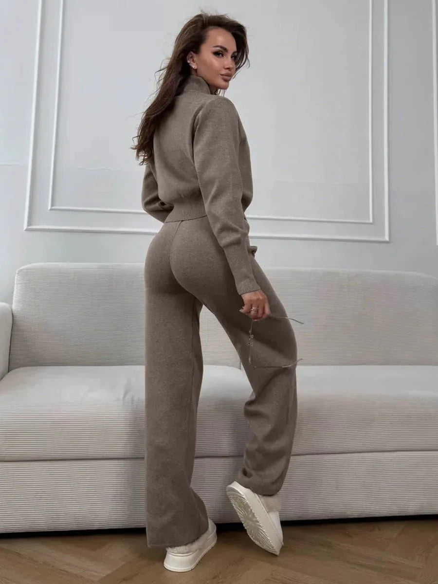 Elevated Double-Zip Knit Set - WEUXS